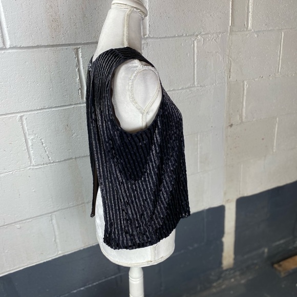 Diane von Furstenberg Cocktail Top Size 6 Black - Picture 3 of 6